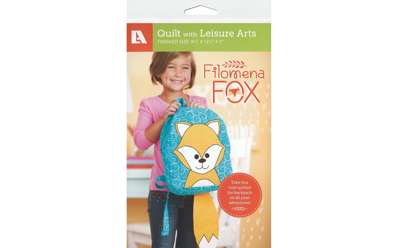Leisure Arts Filomena Fox Backpack Quilting Pattern